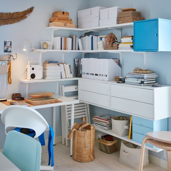 Полка с консолью, белый 80x20 см IKEA BERGSHULT БЕРГСХУЛЬТ / TOMTHULT ТОМТХУЛЬТ 394.183.23 - фото 5