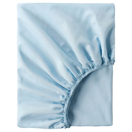 BRUKSVARA Простыня натяжная - синий 90x200 см