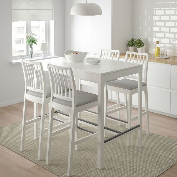 Барный стол, белый 120x80x105 см IKEA EKEDALEN ЭКЕДАЛЕН 104.005.16 - фото 2