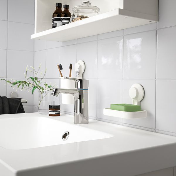 Мыльница на присоске, белый IKEA TISKEN ТИСКЕН 303.812.82 - фото 5