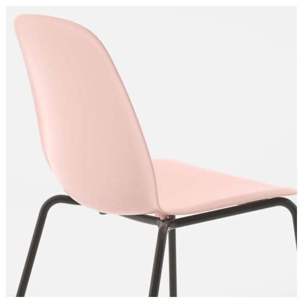 Стул ЛЕЙФ-АРНЕ, розовый, Брур-Инге черный - фото 4