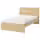 MALM Каркас кровати - дубовый шпон, беленый 120x200 см