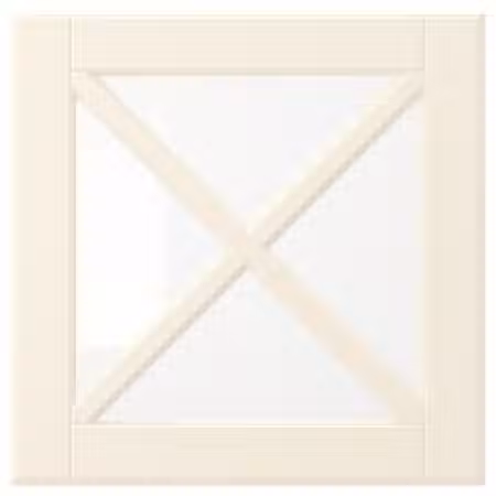 BODBYN Стеклянная дверца с переплетом - белый с оттенком 40x40 см