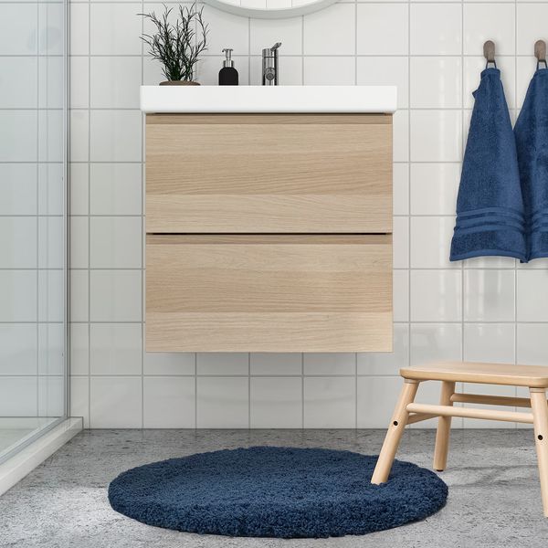 IKEA в интерьере ванной - схема-чертеж с размерами