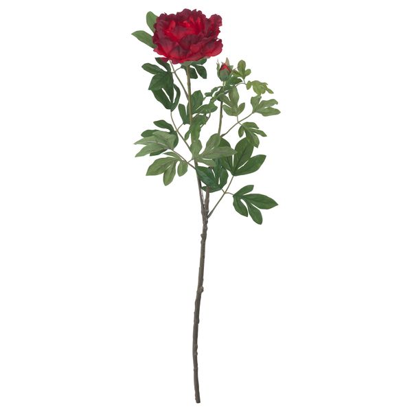 Цветок искусственный СМИККА, Пион, красный (100 см) - фото 1