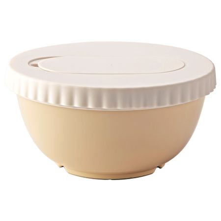 Миска с крышкой АЛЛЕХАНДА, бежевый (2 л)