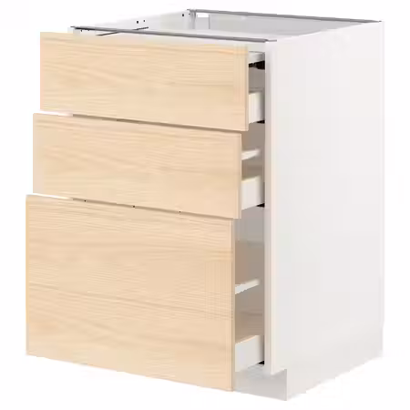 METOD / MAXIMERA Напольный шкаф с выдвиж панелью/3ящ