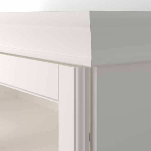 Шкаф книжный со стеклянными дверьми, 96x214 см, белый IKEA LIATORP ЛИАТОРП 190.287.54 - фото 9