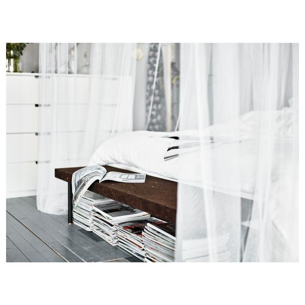 Комод с 8 ящиками НОРДЛИ, белый (120x97 см) - схема-чертеж с размерами