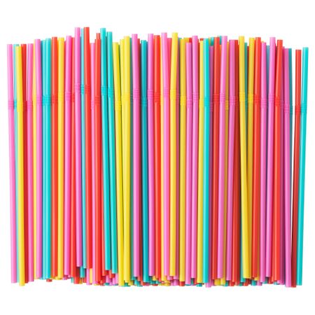 Трубочка СОДА, розовый/бирюзовый, желтый/красный