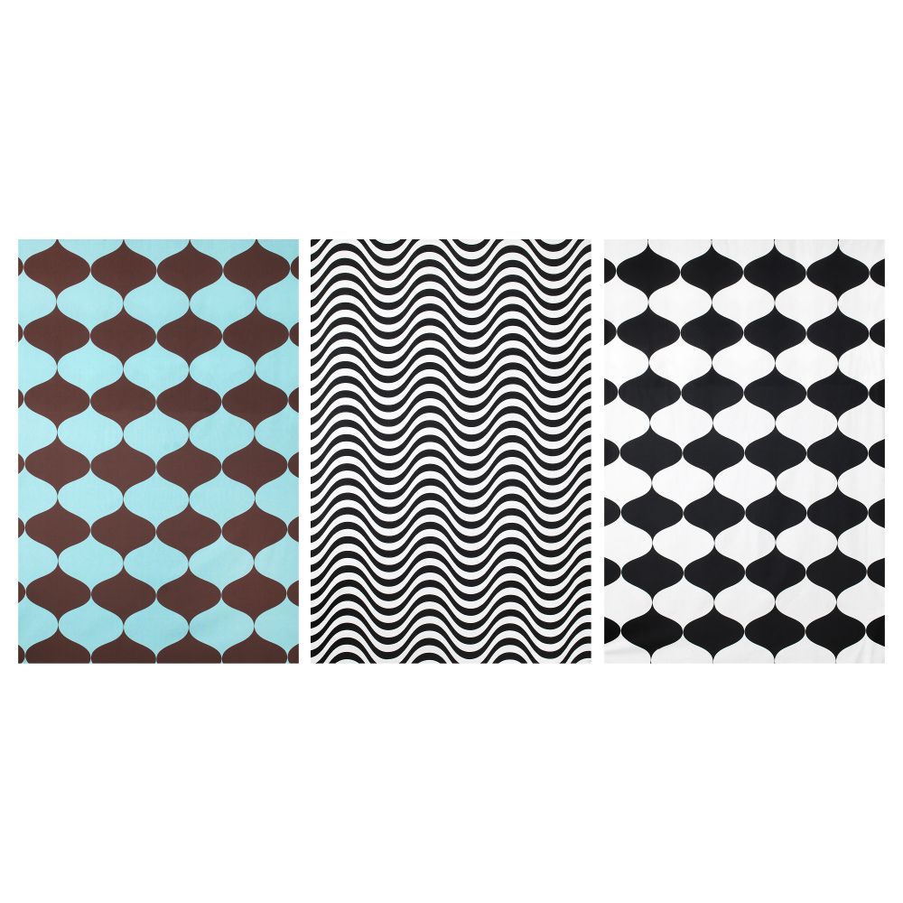 Отрез ткани ТИЛЛФЭЛЛЕ, различные орнаменты черный, коричневый (150x300 см) - фото 1