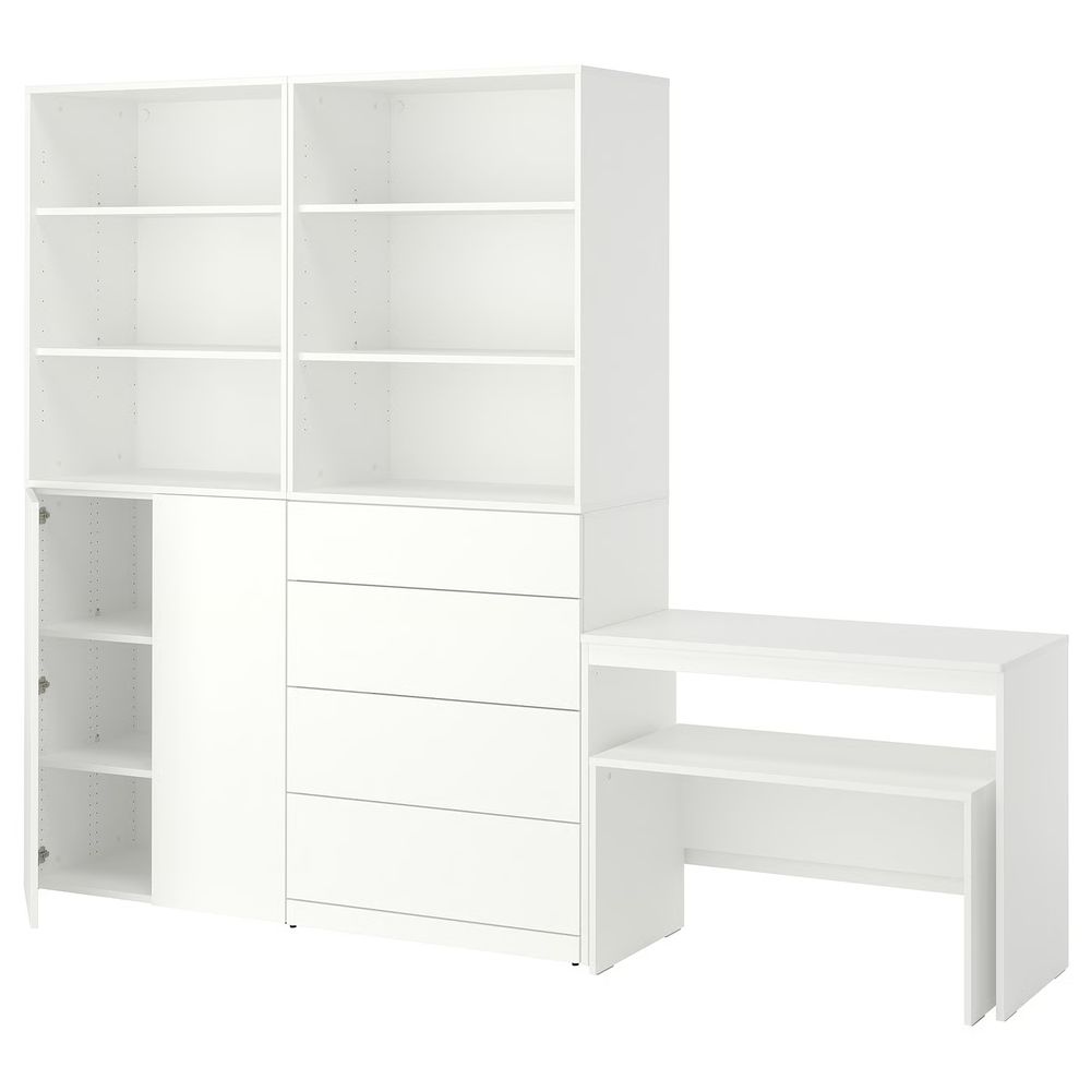 LASTARE Комбинация д/хранения - белый/стол 260x42x200 см - фото 1
