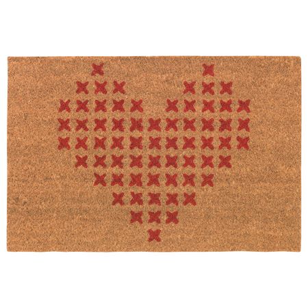 Придверный коврик, красный/бежевый, 40x60 см IKEA ВИНТЕР 2019 004.502.72