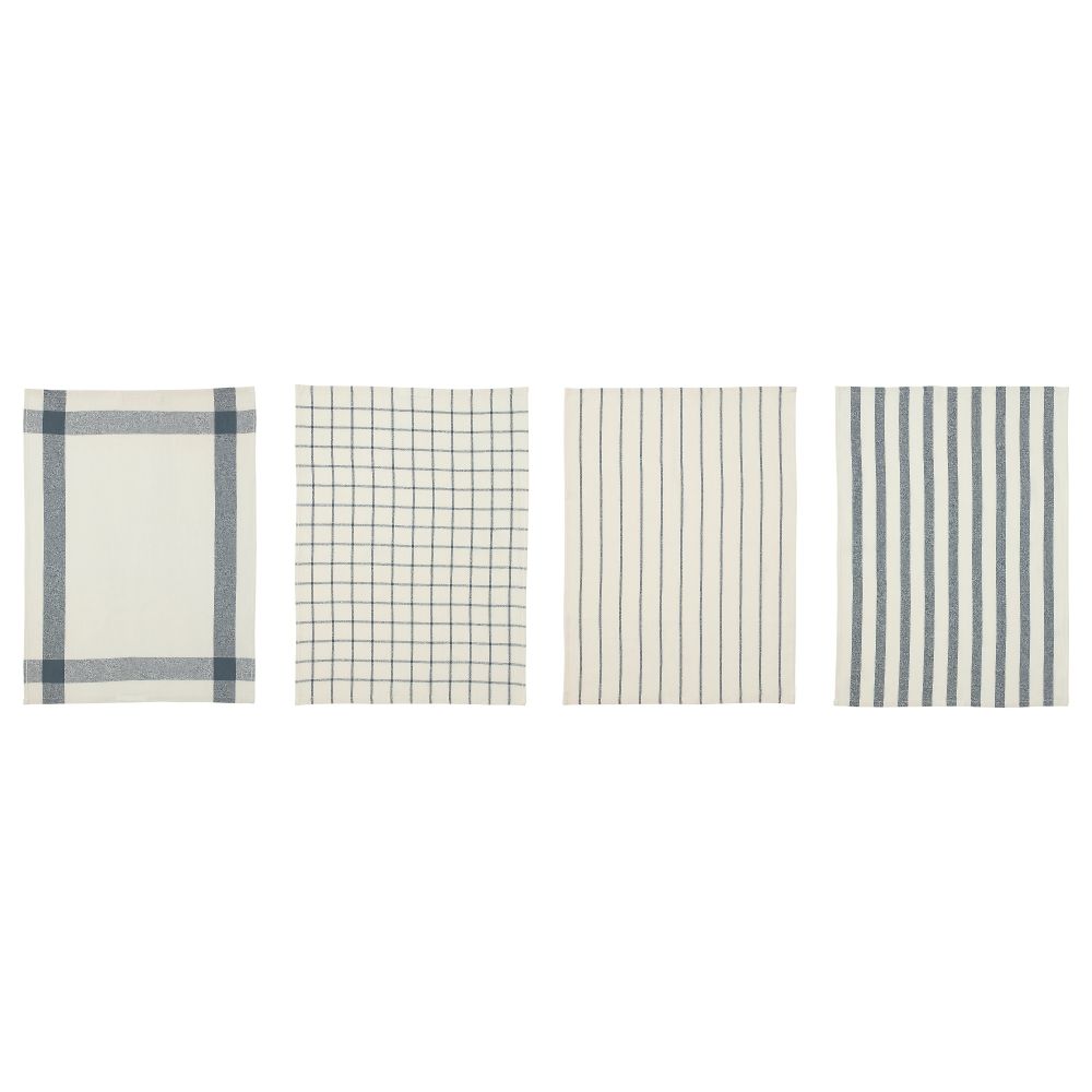 Полотенце кухонное ЭЛЛИ, белый, синий (50x65 см) - фото 1