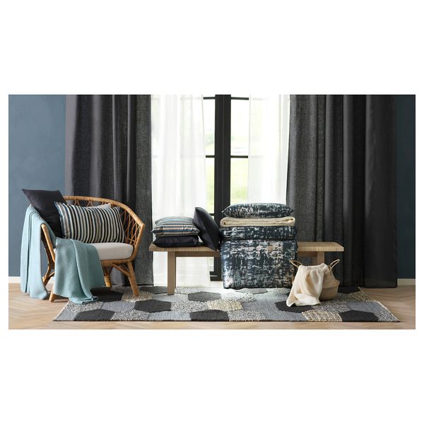 Ковер, безворсовый, 170x240 см, ручная работа серый IKEA KOLLUND КОЛЛУНД 203.745.69 - фото 5