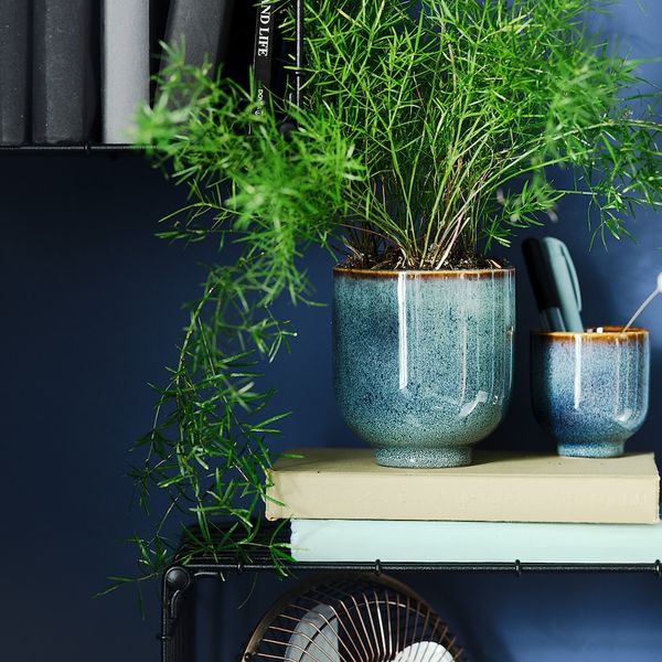 Кашпо, для дома, улицы темно-синий 9 см IKEA DRÖMSK ДРЁМСК 004.968.64 - фото 2