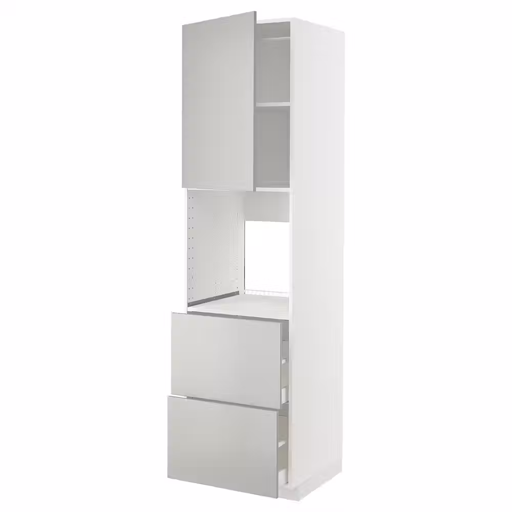 METOD / MAXIMERA Выс шкаф д/духовки+дв/2фрнт/2выс ящ - фото 1