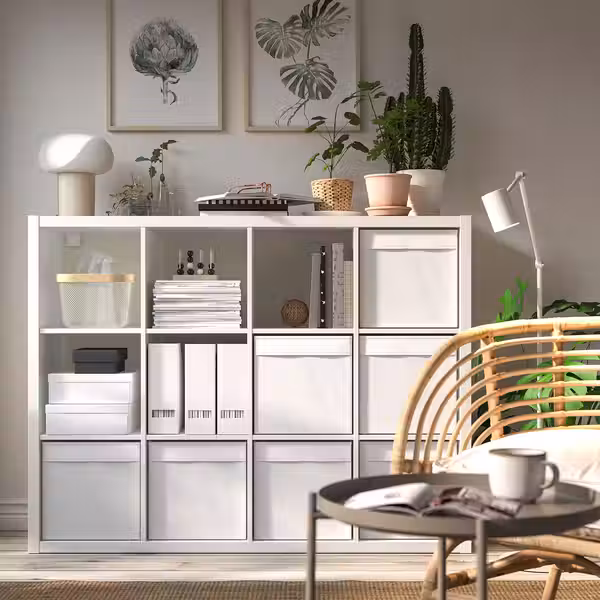 DRÖNA Коробка - белый 33x38x33 см - фото 3