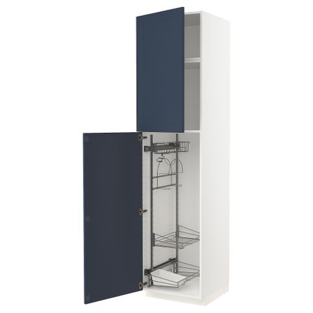 Высокий шкаф с отделением для аксессуаров для уборки IKEA METOD МЕТОД 094.652.50