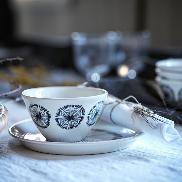 Миска, белый/с рисунком 11 см IKEA FRIKOSTIG ФРИКОСТИГ 804.694.04 - схема-чертеж с размерами