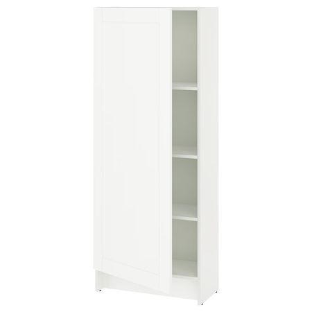 KNOXHULT Высокий шкаф с дверцей - белый каркас 60x31x153 см
