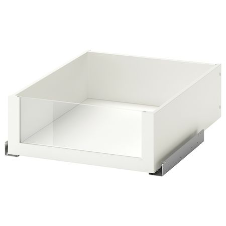 Ящик со стеклянной фронтальной панелью, белый 50x58 см IKEA KOMPLEMENT КОМПЛИМЕНТ 003.666.12