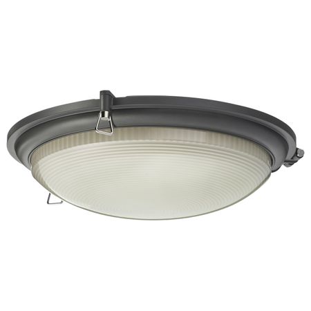 Светодиодный потолочный светильник, антрацит 36 см IKEA BOGSPRÖT БУСПРЕТ 704.069.78