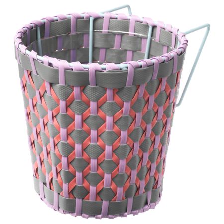 Кашпо с держателем СОЛРОСФРО, д/дома/улицы разноцветный (12 см)