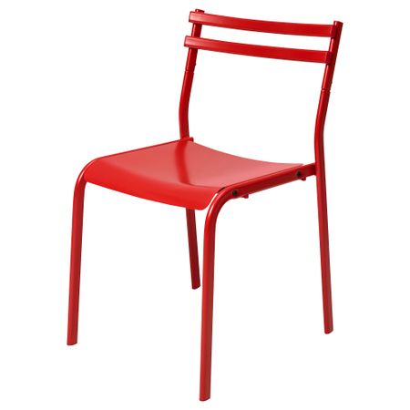 Стул, металлический, красный IKEA GENESÖN 005.656.83