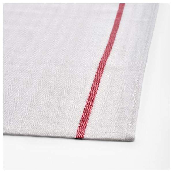 Полотенце кухонное ТЕКЛА, белый, красный (50x65 см) - фото 4