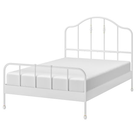 Каркас кровати, 140x200 см, белый, Leirsund IKEA SAGSTUA САГСТУА 392.542.65