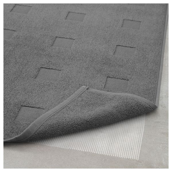 Коврик для ванной СКУГХАЛЬ, серый (50x80 см) - фото 3