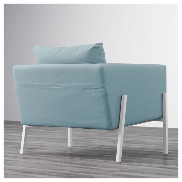 Кресло КОАРП, Оррста голубой, белый - фото 4