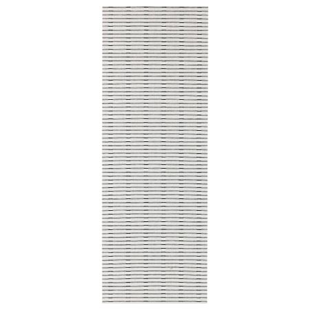 Узкая гардина ЛЭППЛЬЮНГ, белый/черный (60x300 см)