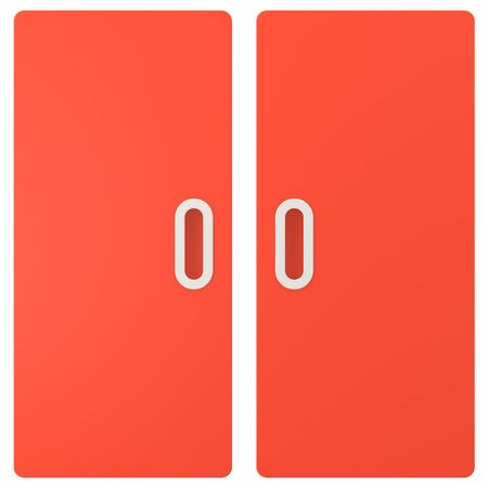 Дверь, красный 60x64 см 2 шт IKEA FRITIDS ФРИТИДС 703.867.96