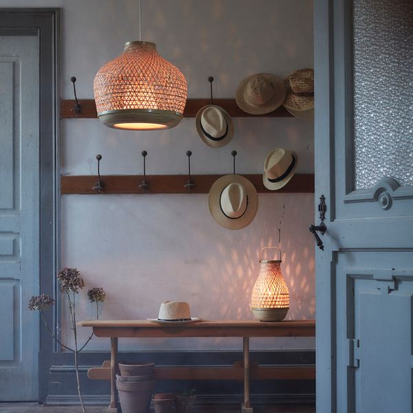 Подвесной светильник, бамбук/ручная работа 45 см IKEA MISTERHULT МИСТЕРГУЛЬТ 304.410.21 - фото 5