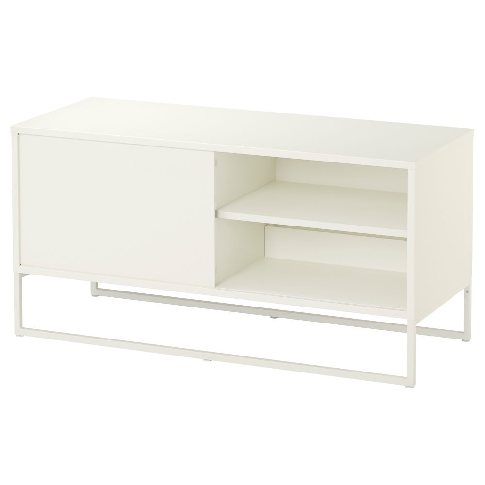 Тумба под ТВ ХАГГЕ, белый (100x40 см) - фото 1