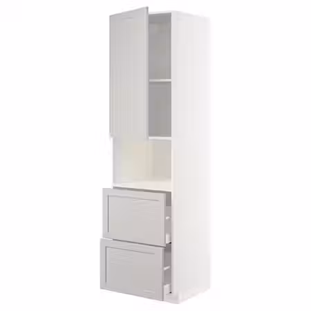 METOD / MAXIMERA Высокий шкаф д/СВЧ/дверца/2ящика