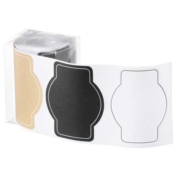 Наклейки, черный естественный, белый IKEA ГИВАНДЕ 804.139.83 - фото 1