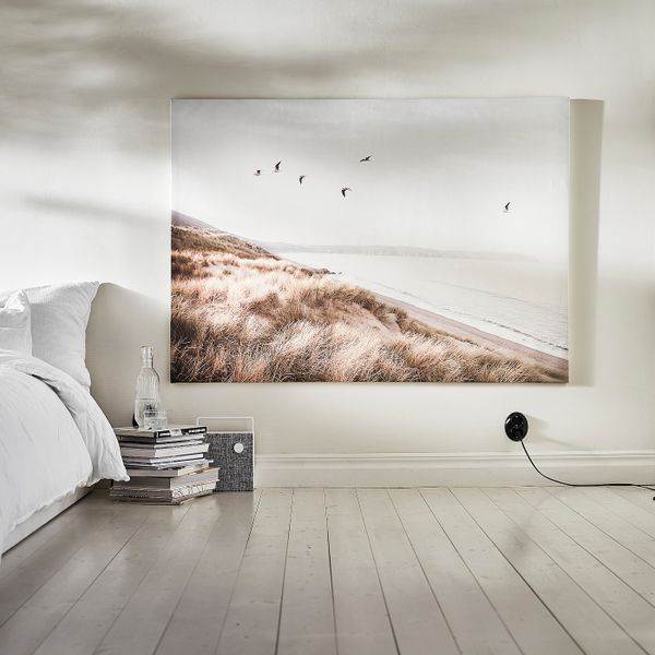 Картина с рамой, Птицы над берегом/цвет алюминия 140x100 см IKEA BJÖRKSTA БЬЁРКСТА 994.167.88 - фото 2