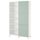 Комбинация для хранения с дверцами, белый/Хёртвикен бледный серо-зеленый 120x42x202 см IKEA BESTÅ БЕСТО 494.358.26