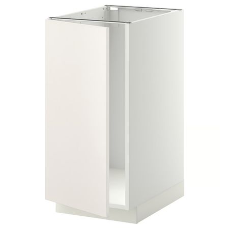 METOD Напольный шкаф п/мойку/сорт мусора - белый/Veddinge белый 40x60 см