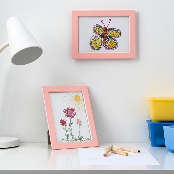 Рама, светло-розовый, 13x18 см IKEA FISKBO ФИСКБУ 504.647.14 - фото 3