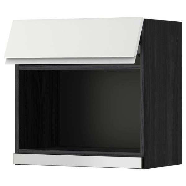 Навесной шкаф для СВЧ-печи МЕТОД, черный, Нодста белый - схема-чертеж с размерами