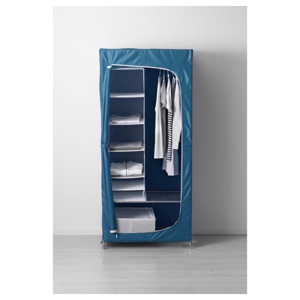 Гардероб БРЕЙМ, синий (80x55x180 см) - фото 3