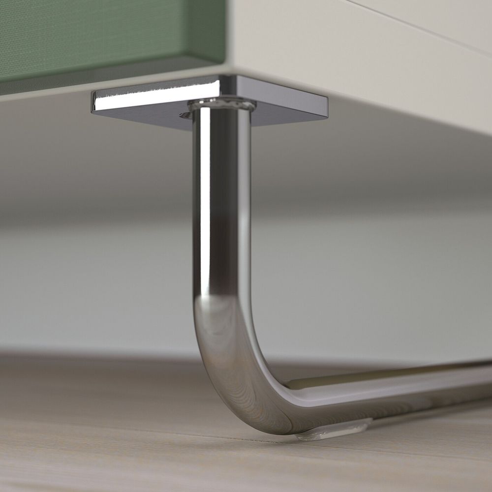 Комбинация для хранения с дверцами/ящ, белый/нотвикен/суларп серо-зеленый 120x42x74 см IKEA BESTÅ БЕСТО 793.019.86 - фото 1