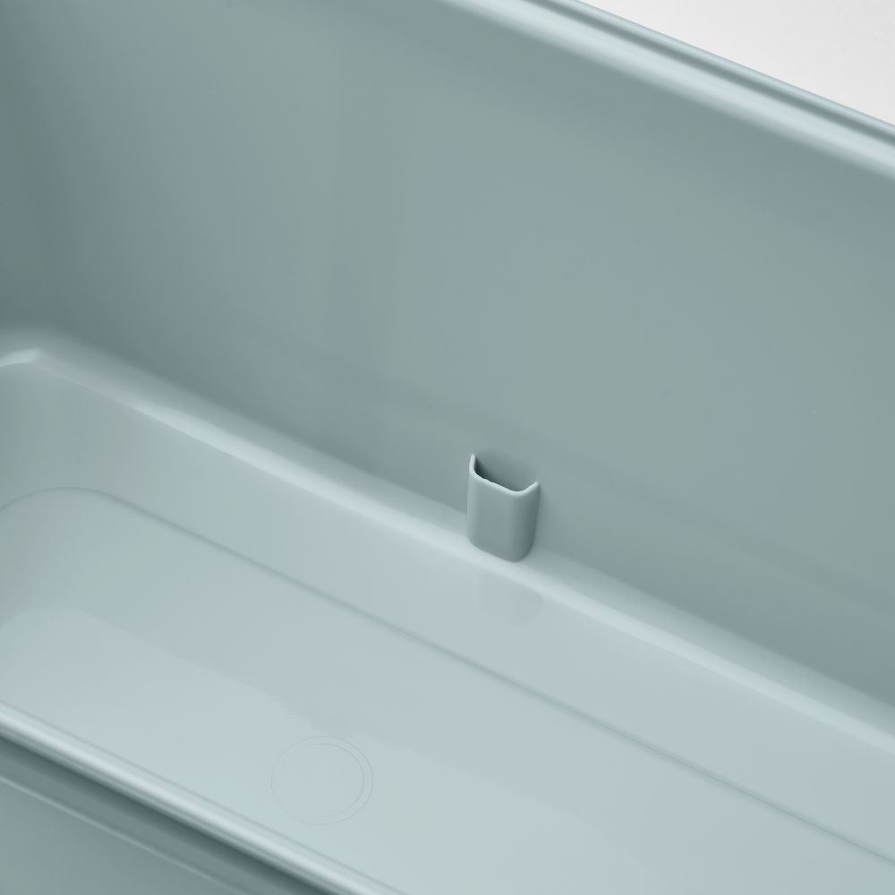 Ящик для цветов с держателем, для сада бирюзовый, 48x18 см IKEA ROSENKÅL РОЗЕНКОЛЬ 005.847.71 - фото 1