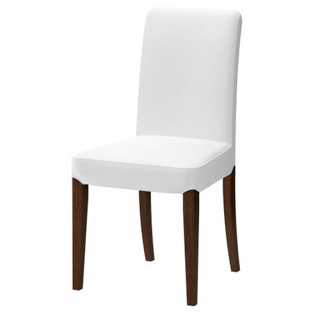 Стул ХЕНРИКСДАЛЬ, коричневый, Гобо белый