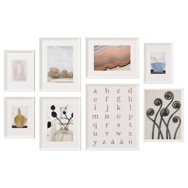 Рама с постером, 8 предмета, От А и дальше IKEA KNOPPÄNG КНОППЭНГ 005.462.46 - фото 1