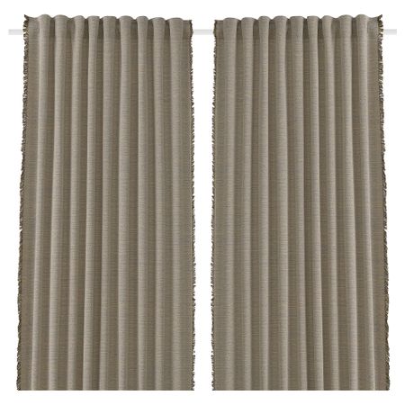 Затемняющие гардины, 2 шт., синий, желтый, 140x300 см IKEA VÄXELBRUK 405.689.48